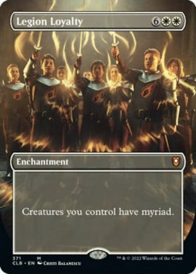 Legion Loyalty (Borderless Alternate Art) [Commander Legends: Battle for Baldur's Gate] [Foil]