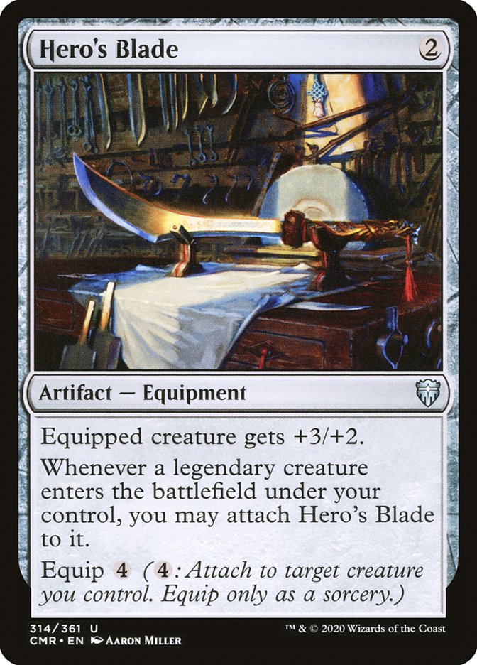 Hero's Blade (314) [Commander Legends] [Foil]