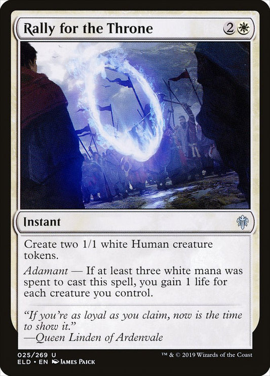 Rally for the Throne [Throne of Eldraine] [Foil]