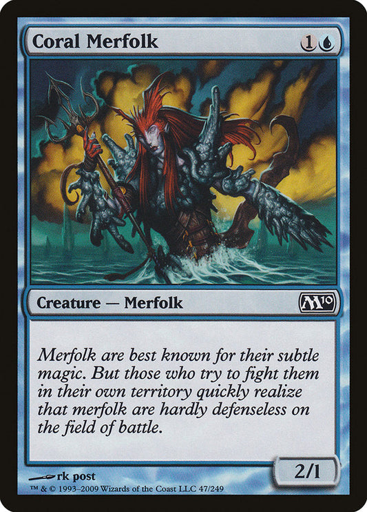 Coral Merfolk [Core Set 2010]
