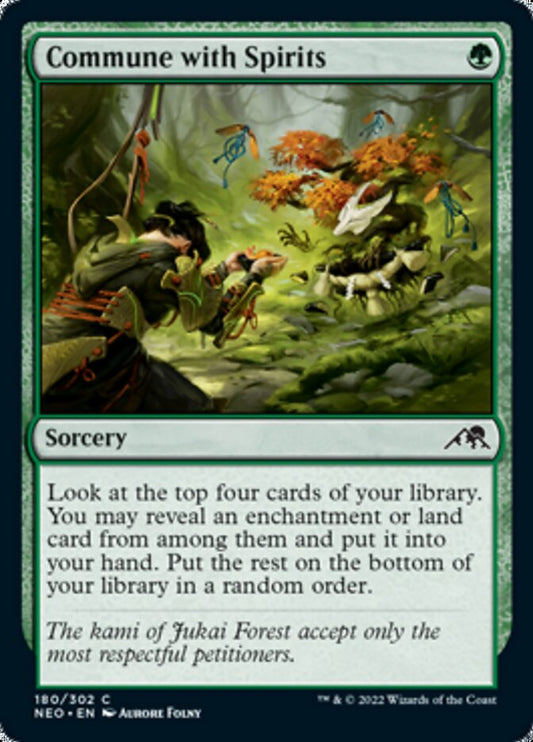 Commune with Spirits [Kamigawa: Neon Dynasty] [Foil]