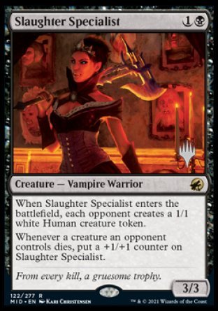 Slaughter Specialist (Promo Pack) [Innistrad: Midnight Hunt Promos] [Foil]