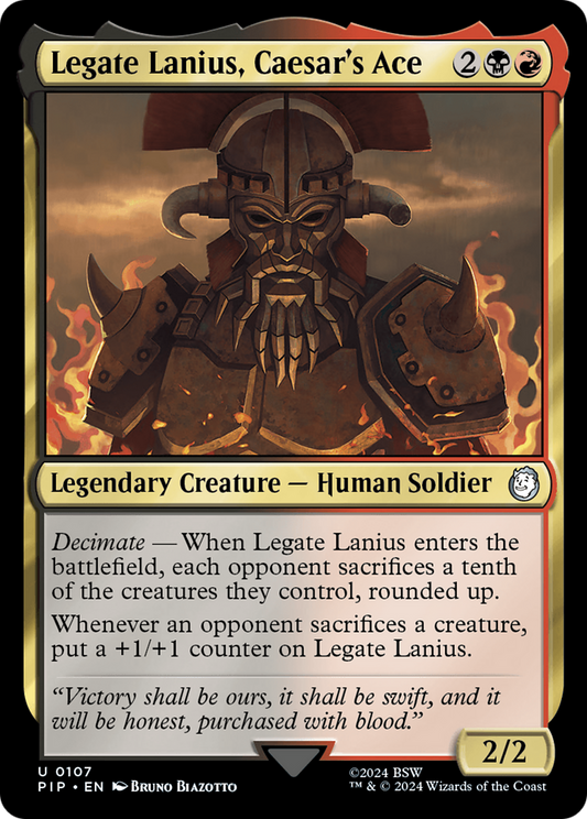 Legate Lanius, Caesar's Ace [Fallout] [Foil]