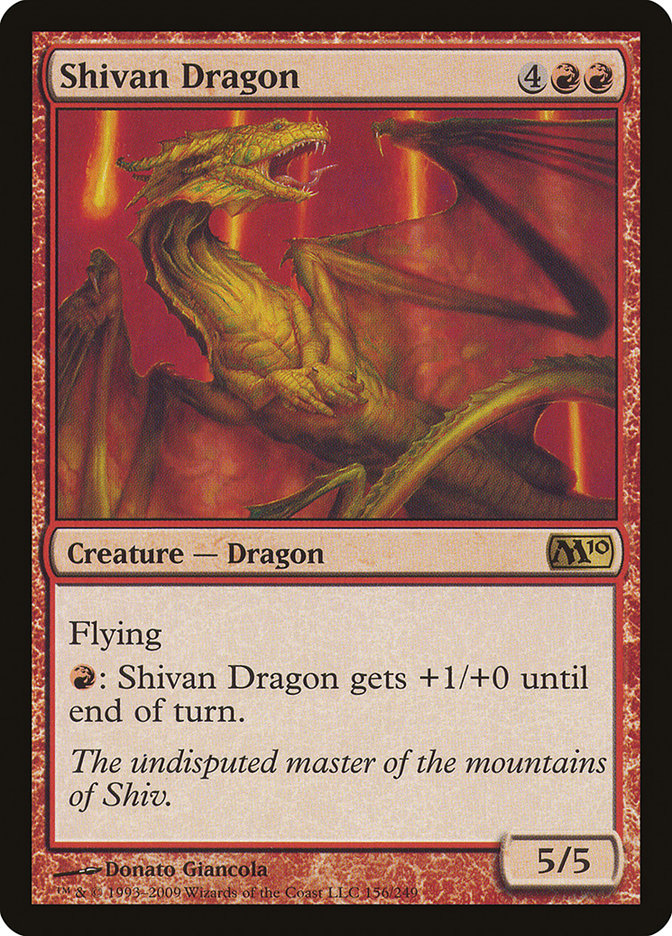 Shivan Dragon [Core Set 2010] [Foil]