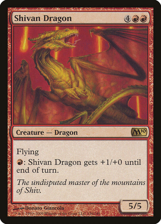 Shivan Dragon [Core Set 2010] [Foil]