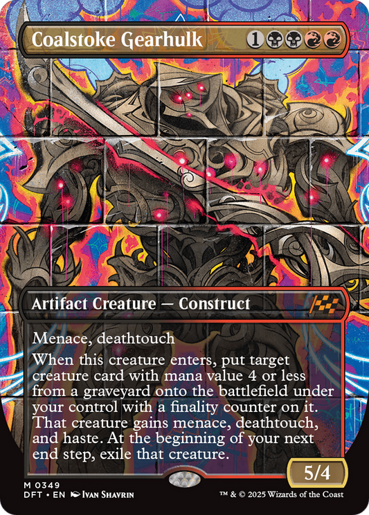 Coalstoke Gearhulk (Borderless) [Aetherdrift] [Foil]