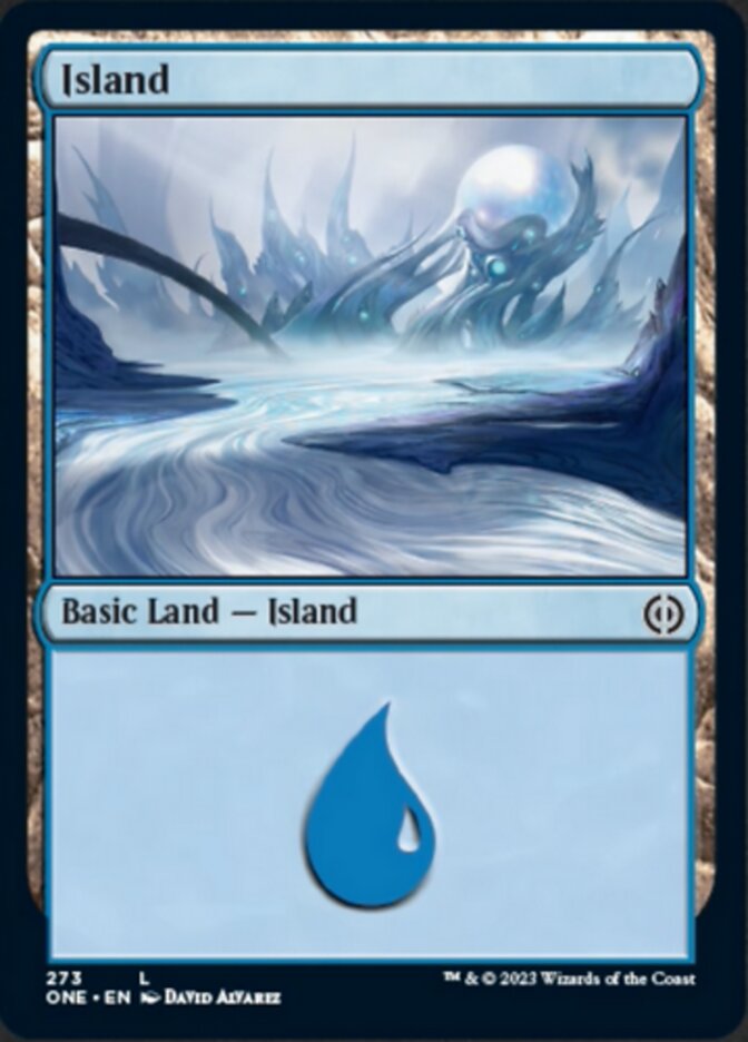 Island (273) [Phyrexia: All Will Be One] [Foil]