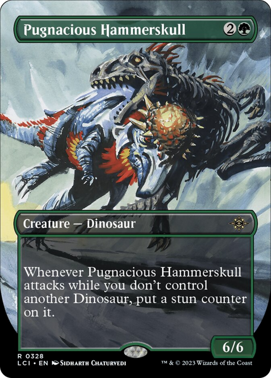 Pugnacious Hammerskull (Borderless) [The Lost Caverns of Ixalan] [Foil]