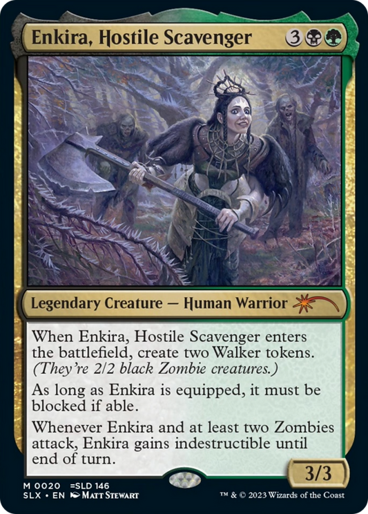 Enkira, Hostile Scavenger [Secret Lair: Universes Within] [Foil]
