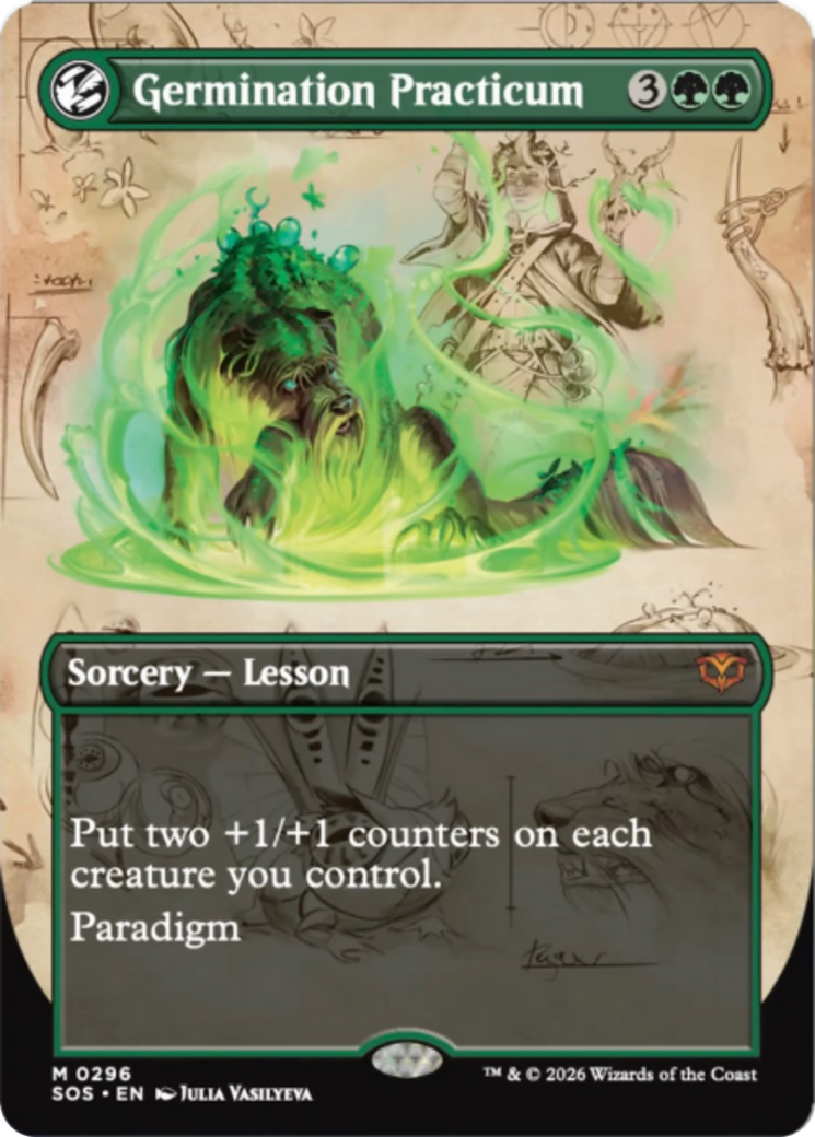 Germination Practicum (Borderless) [Secrets of Strixhaven] [Foil]