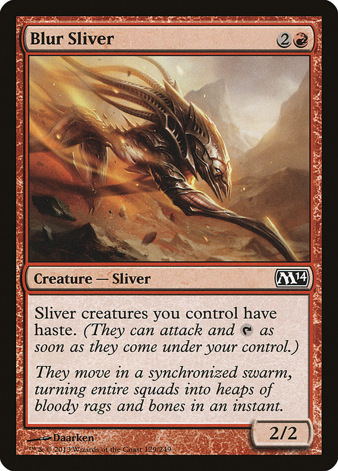 Blur Sliver [Core Set 2014] [Foil]