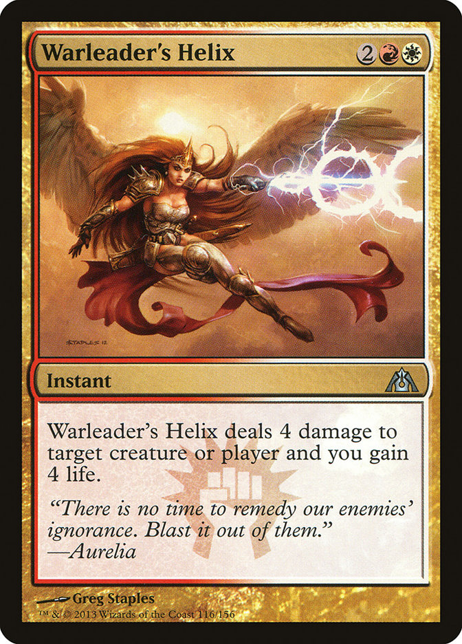 Warleader's Helix [Dragon's Maze] [Foil]