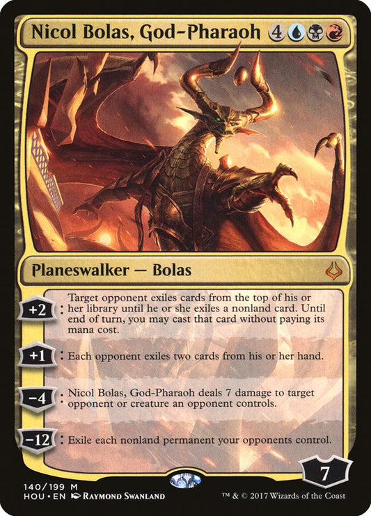 Nicol Bolas, God-Pharaoh [Hour of Devastation] [Foil]