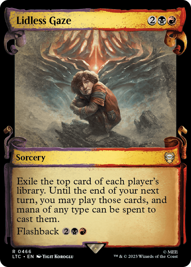 Lidless Gaze [The Lord of the Rings: Tales of Middle-Earth Commander Showcase Scrolls] [Foil]