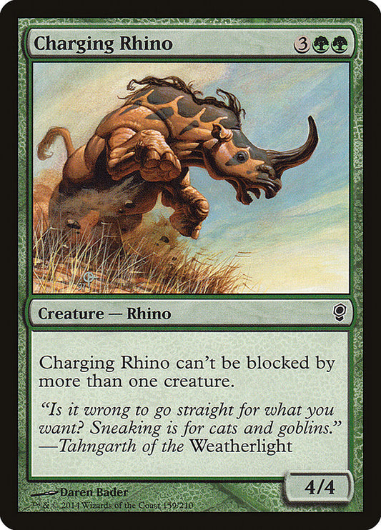 Charging Rhino [Conspiracy] [Foil]