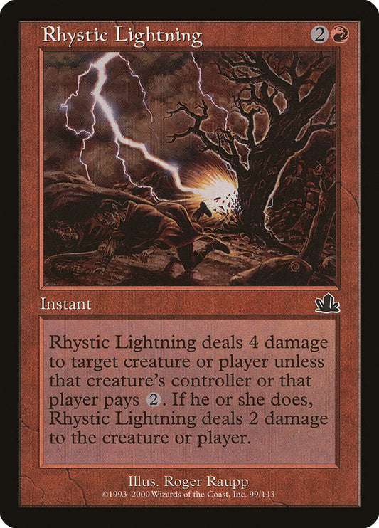 Rhystic Lightning [Prophecy] [Foil]