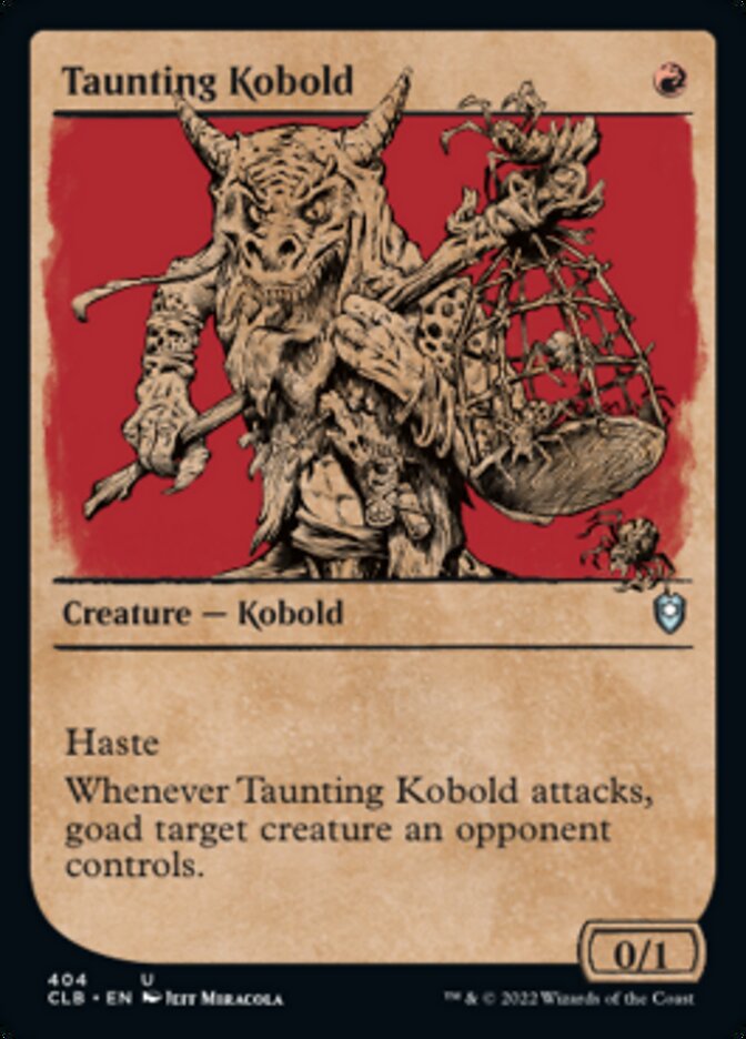 Taunting Kobold (Showcase) [Commander Legends: Battle for Baldur's Gate] [Foil]