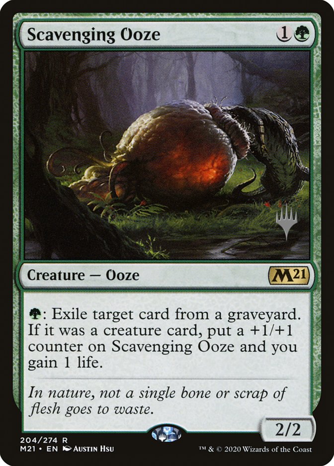Scavenging Ooze (Promo Pack) [Core Set 2021 Promos] [Foil]