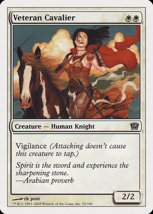 Veteran Cavalier [Ninth Edition] [Foil]