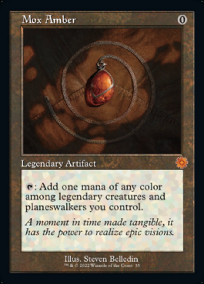 Mox Amber (Retro) [The Brothers' War Retro Artifacts] [Foil]