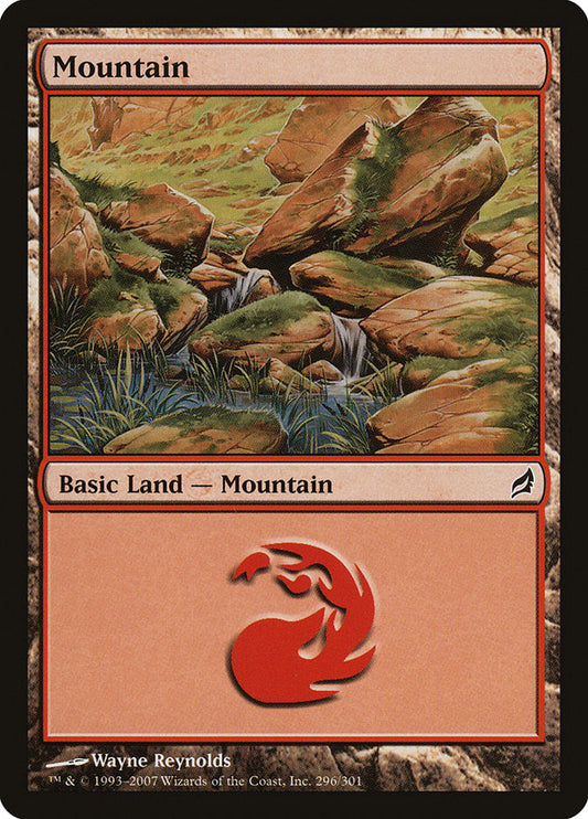 Mountain (296) [Lorwyn] [Foil]