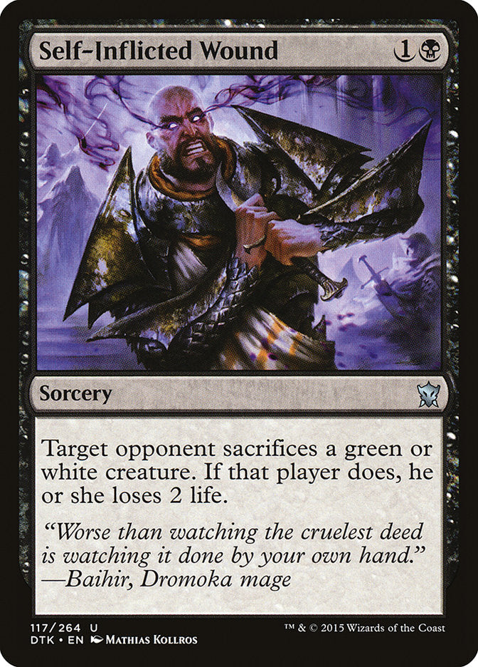 Self-Inflicted Wound [Dragons of Tarkir] [Foil]