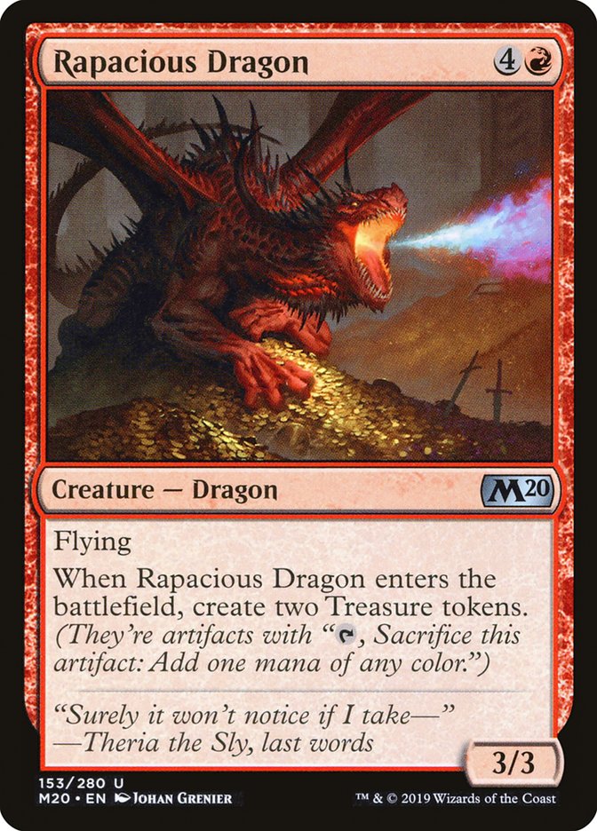 Rapacious Dragon [Core Set 2020] [Foil]
