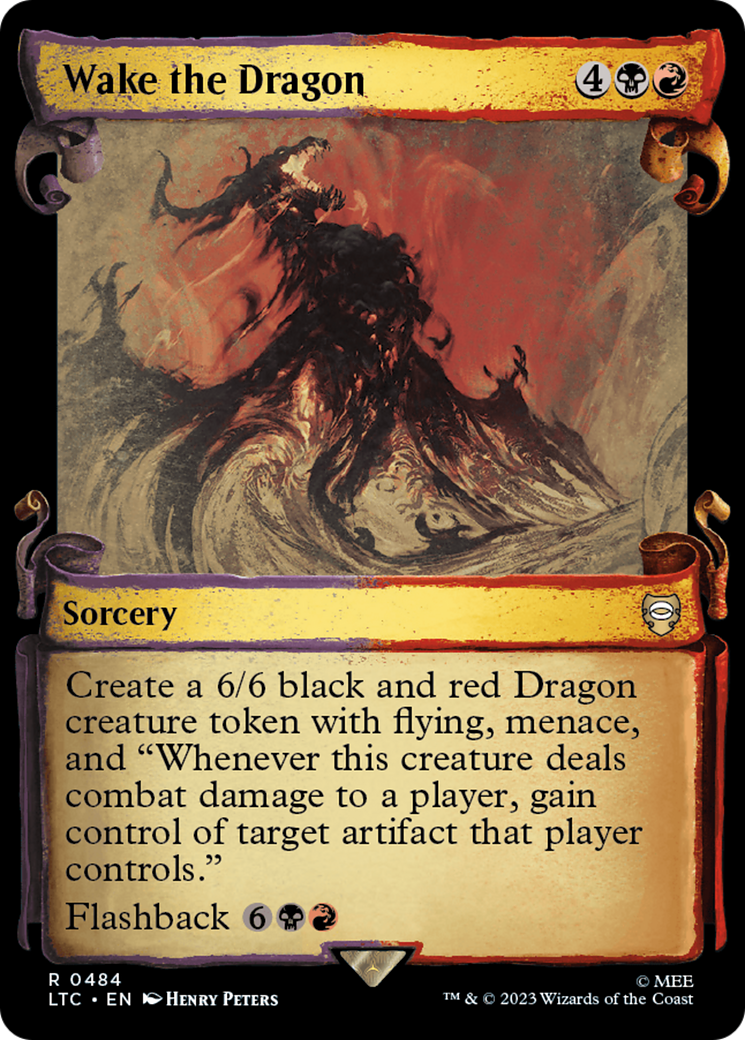 Wake the Dragon [The Lord of the Rings: Tales of Middle-Earth Commander Showcase Scrolls] [Foil]
