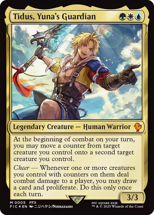 Tidus, Yuna's Guardian [FINAL FANTASY Commander] [Foil]