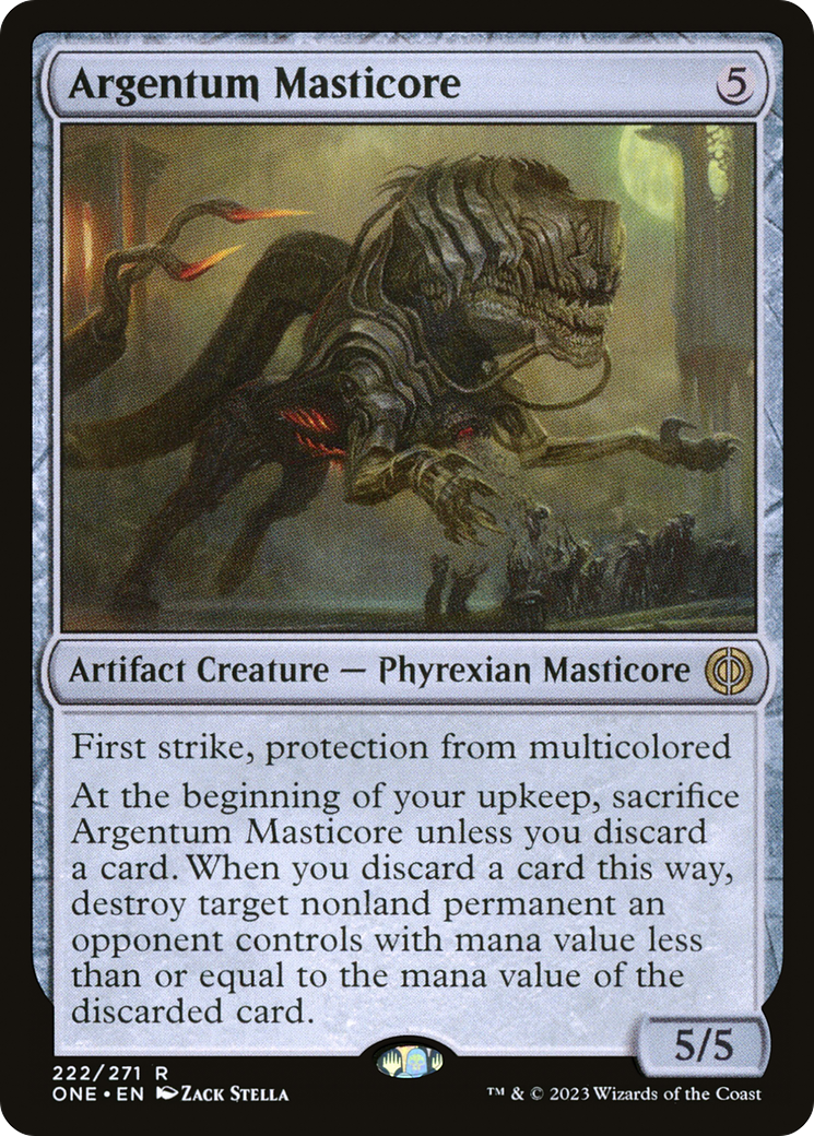 Argentum Masticore [Phyrexia: All Will Be One] [Foil]