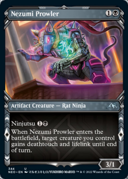 Nezumi Prowler (Showcase Ninja) [Kamigawa: Neon Dynasty] [Foil]