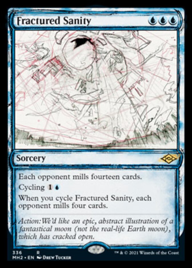 Fractured Sanity (Sketch) [Modern Horizons 2] [Foil]