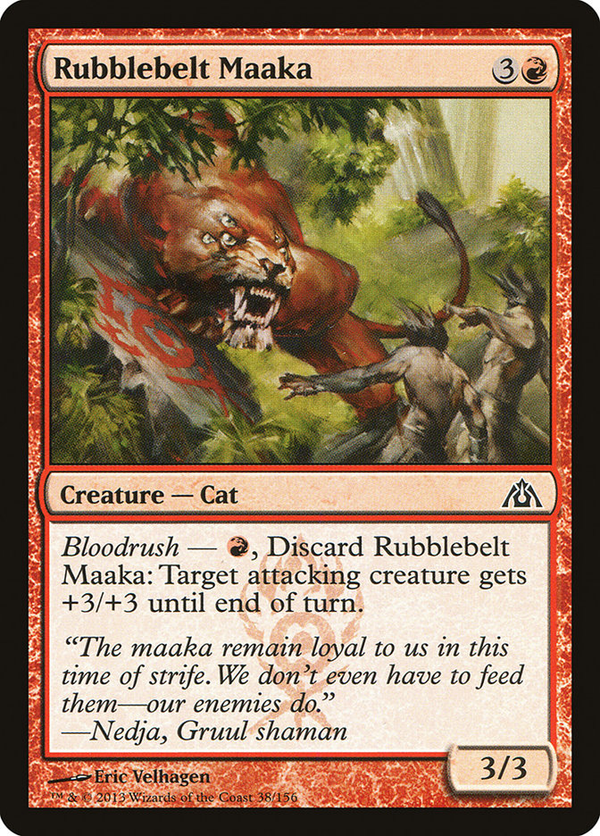 Rubblebelt Maaka [Dragon's Maze] [Foil]