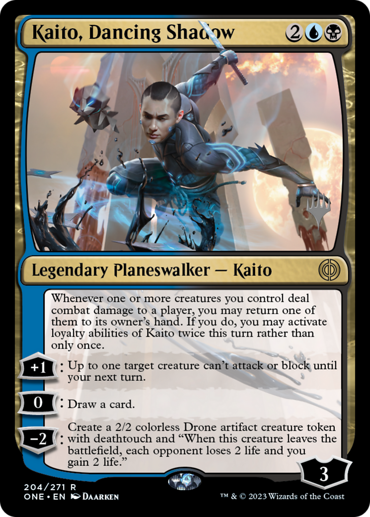 Kaito, Dancing Shadow (Promo Pack) [Phyrexia: All Will Be One Promos] [Foil]