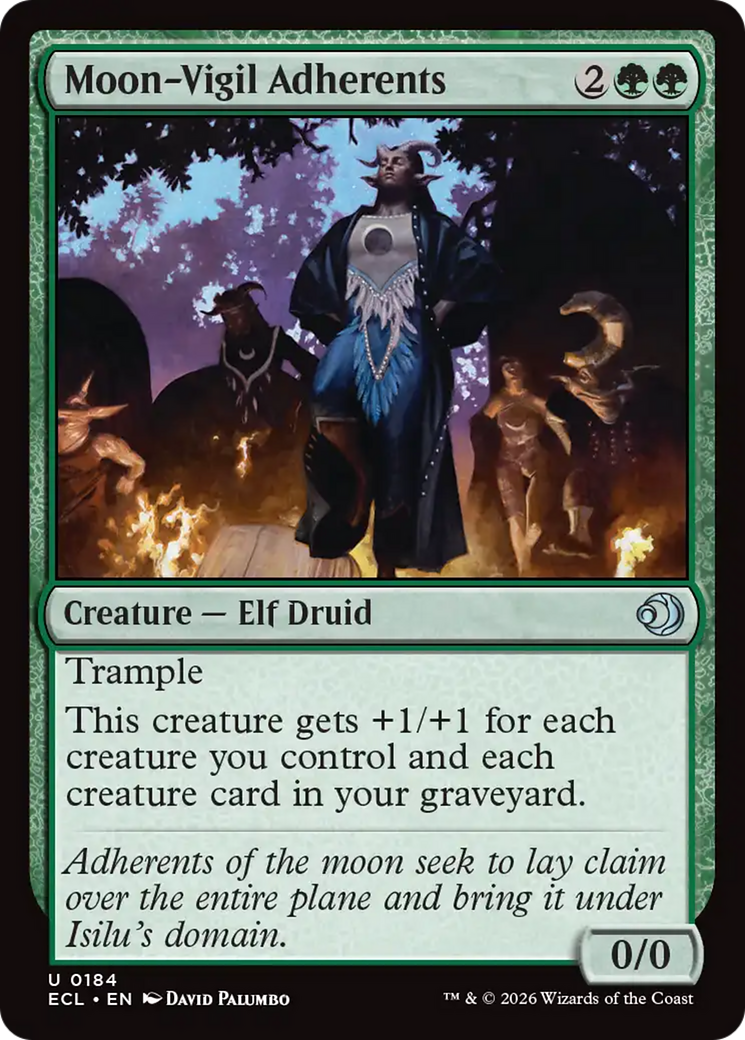 Moon-Vigil Adherents [Lorwyn Eclipsed] [Foil]