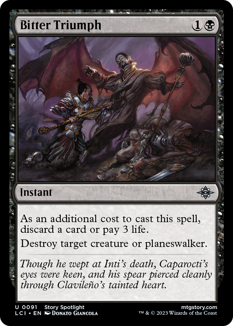 Bitter Triumph [The Lost Caverns of Ixalan] [Foil]