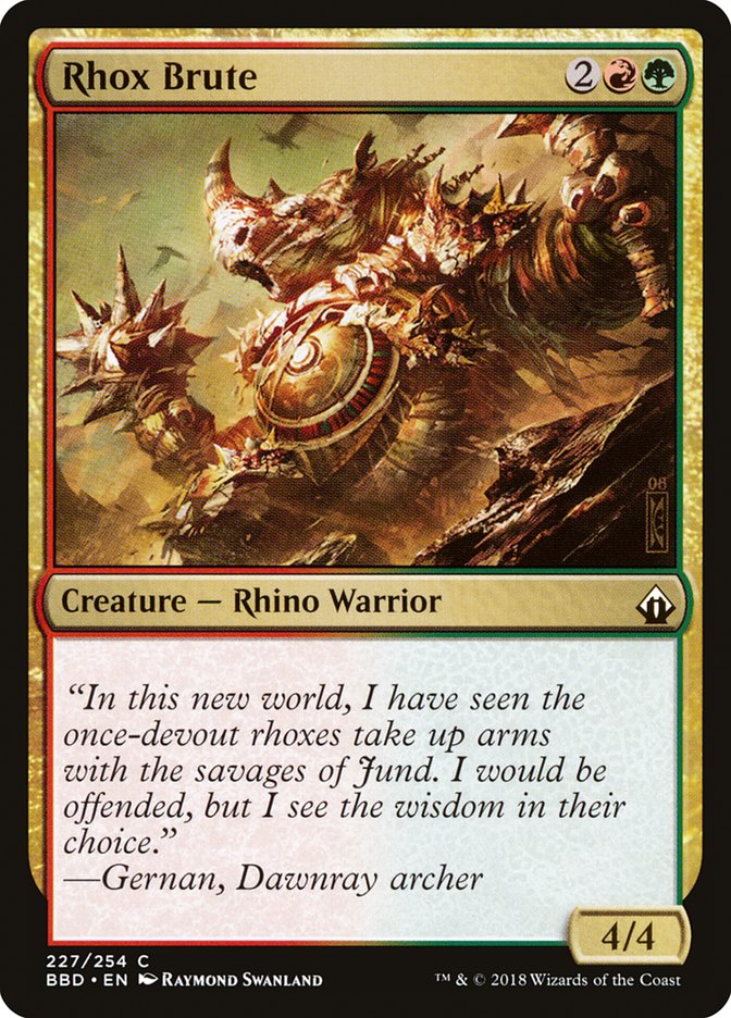 Rhox Brute [Battlebond] [Foil]
