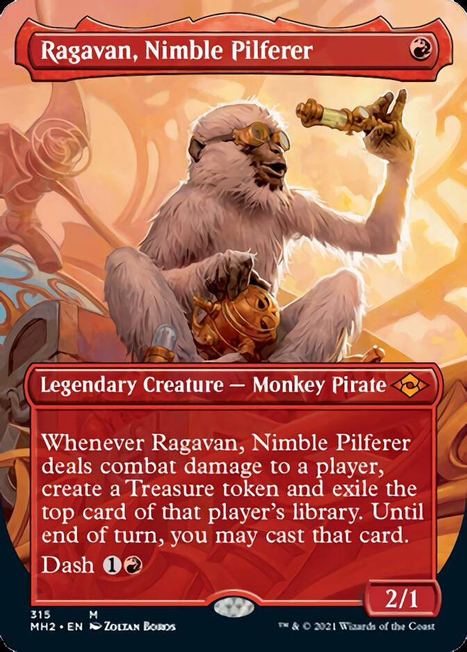 Ragavan, Nimble Pilferer (Borderless Alternate Art) [Modern Horizons 2] [Foil]