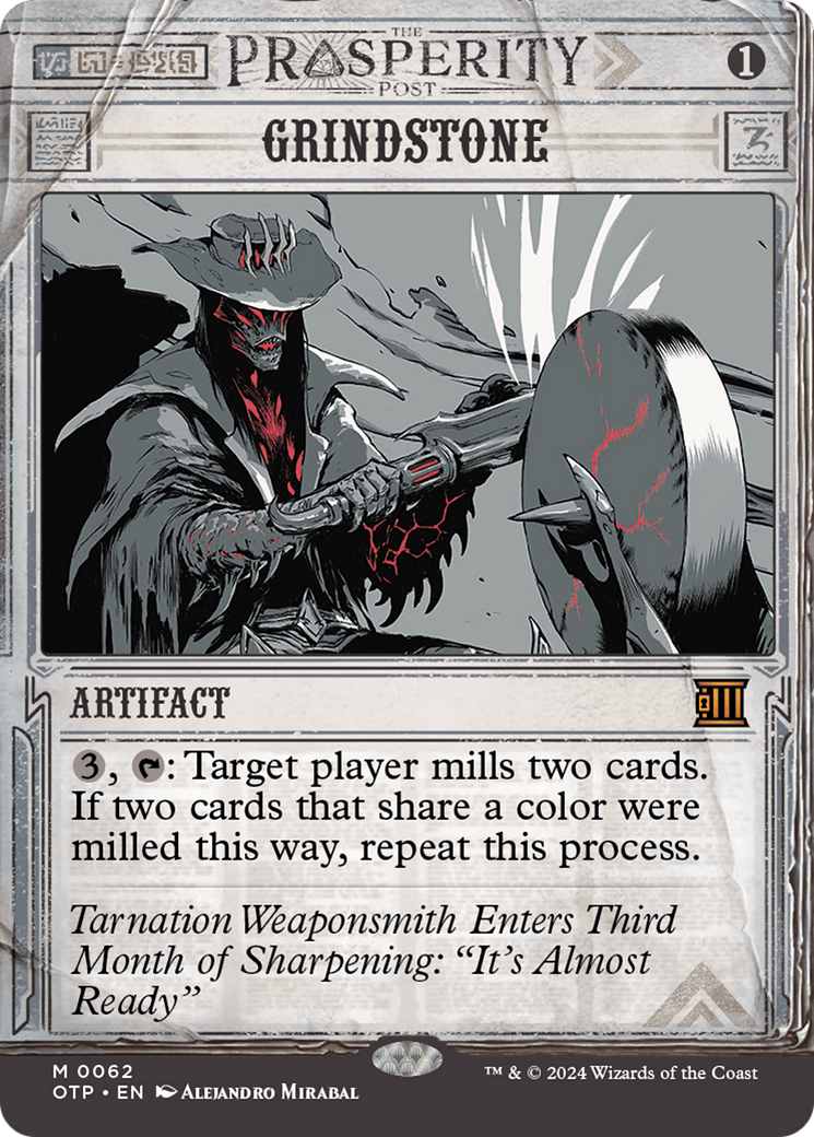 Grindstone [Outlaws of Thunder Junction: Breaking News] [Foil]