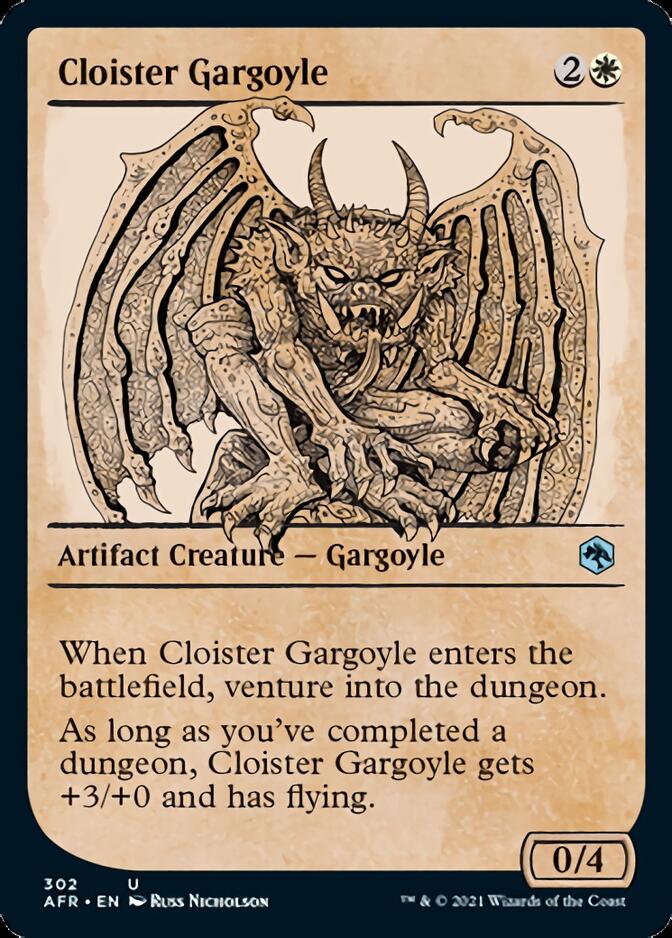 Cloister Gargoyle (Showcase) [Dungeons & Dragons: Adventures in the Forgotten Realms] [Foil]