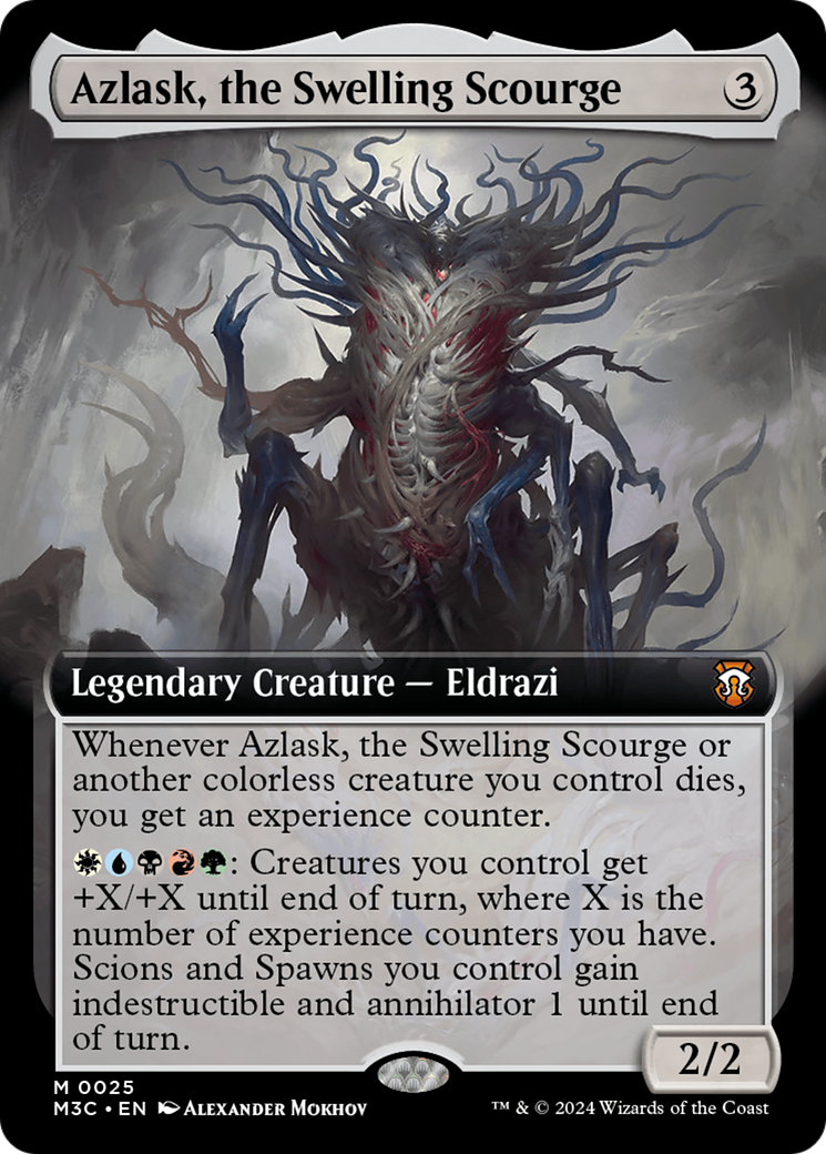 Azlask, the Swelling Scourge (Extended Art) [Modern Horizons 3 Commander] [Foil]