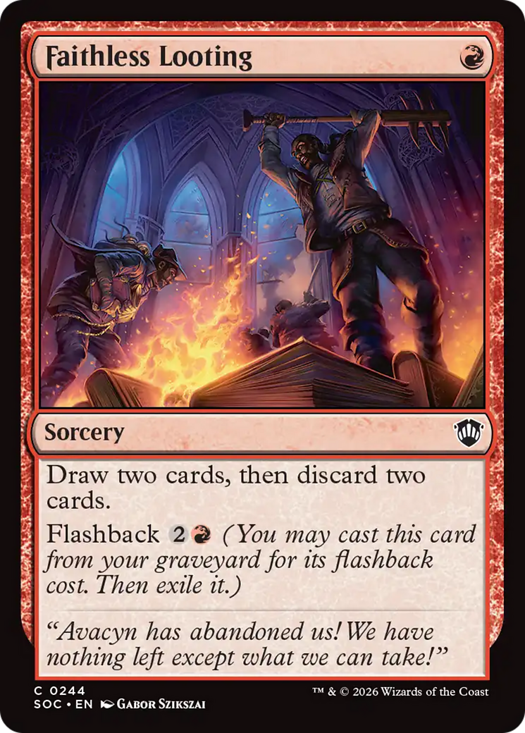 Faithless Looting [Secrets of Strixhaven Commander] [Foil]
