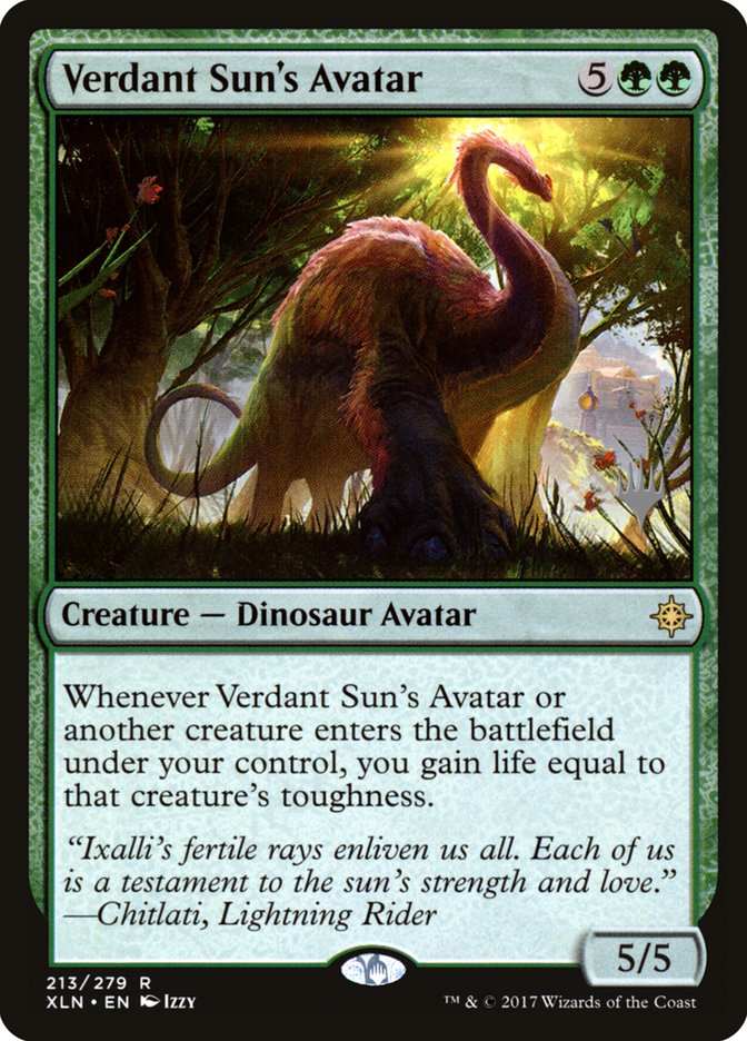 Verdant Sun's Avatar (Promo Pack) [Ixalan Promos] [Foil]