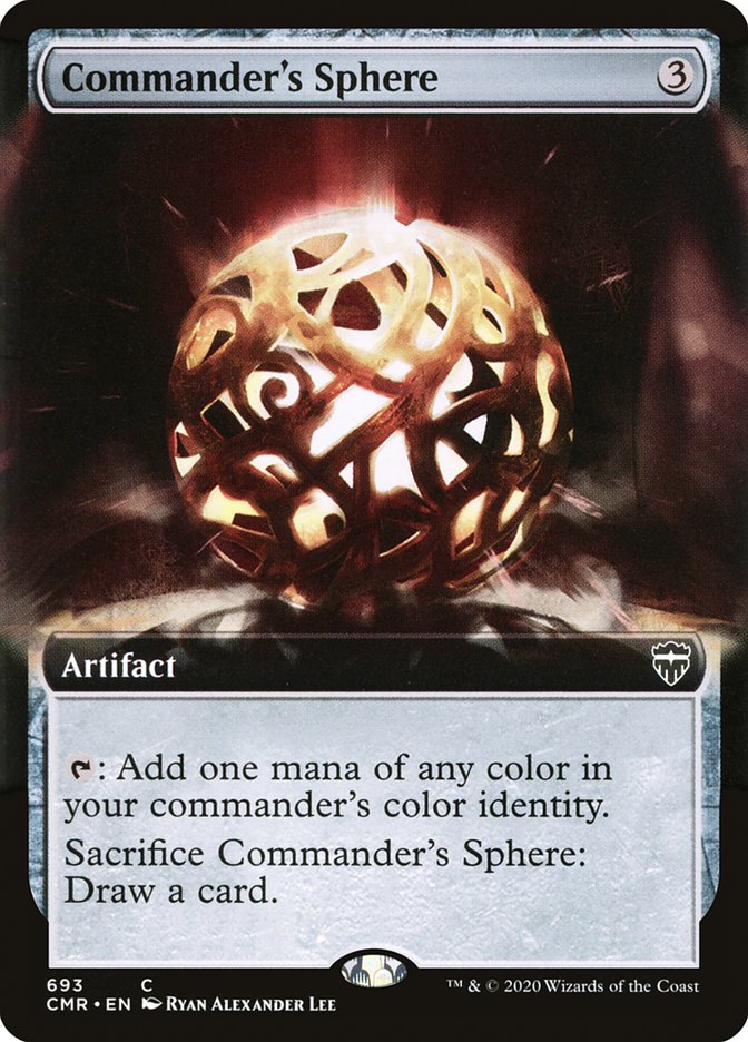 Commander's Sphere (Extended Art) [Commander Legends] [Foil]