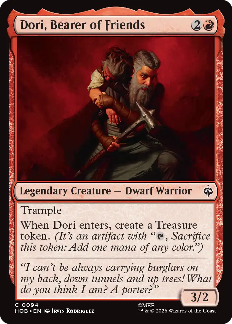 Dori, Bearer of Friends [The Hobbit]