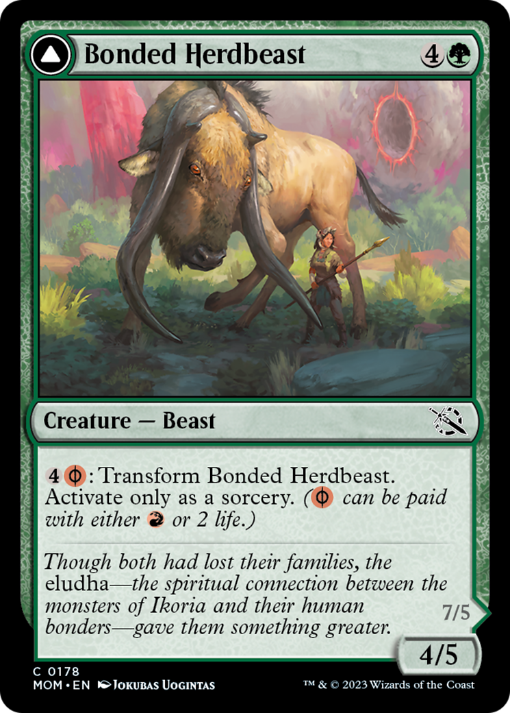 Bonded Herdbeast // Plated Kilnbeast [March of the Machine] [Foil]