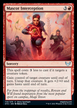 Mascot Interception [Strixhaven: School of Mages] [Foil]