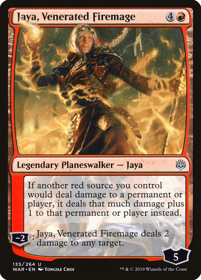 Jaya, Venerated Firemage [War of the Spark] [Foil]