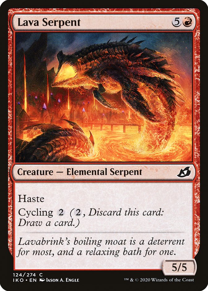 Lava Serpent [Ikoria: Lair of Behemoths] [Foil]