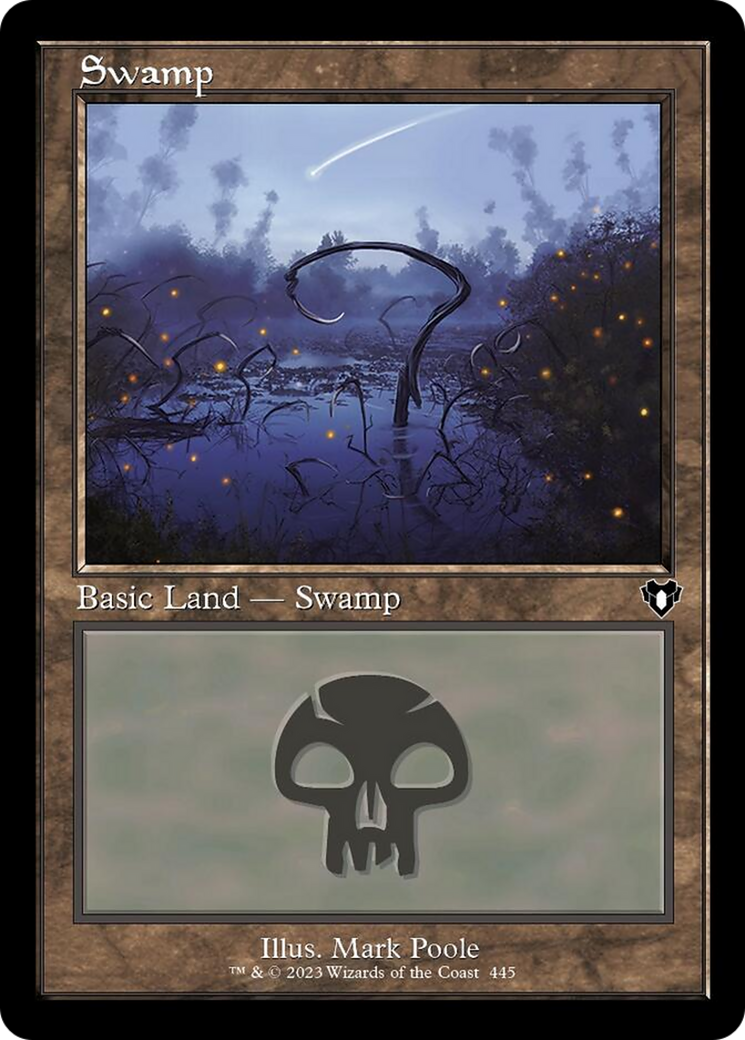 Swamp (445) (Retro) [Commander Masters] [Foil]